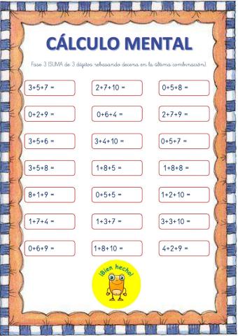 Cálculo mental 7