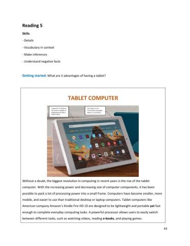 Reading 5 Tablets