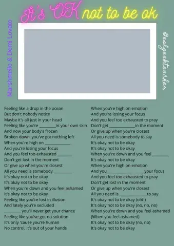 It's OK not to be OK