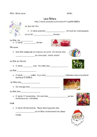 Les fêtes de France