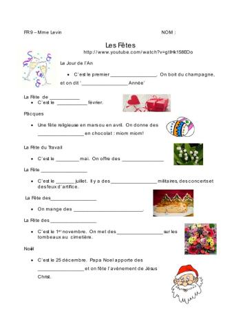 Les fêtes de France