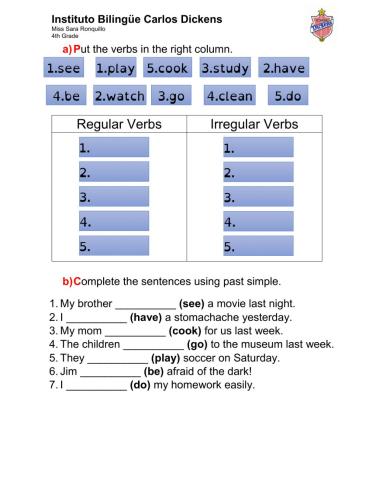 Past Simple - 20-October