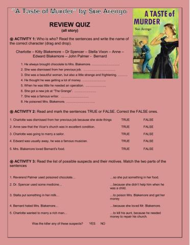 A TASTE OF MURDER: FINAL REVIEW (FULL STORY)