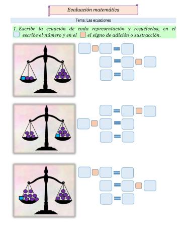 Evaluación ecuaciones