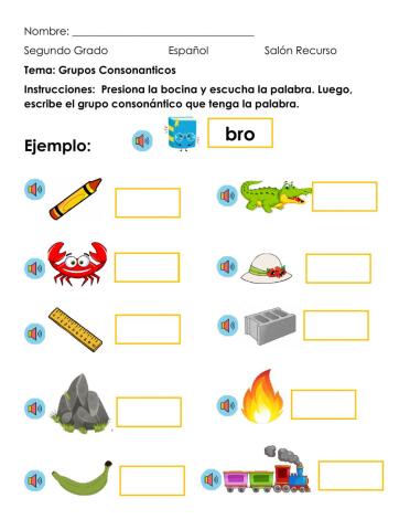 Grupos consonanticos