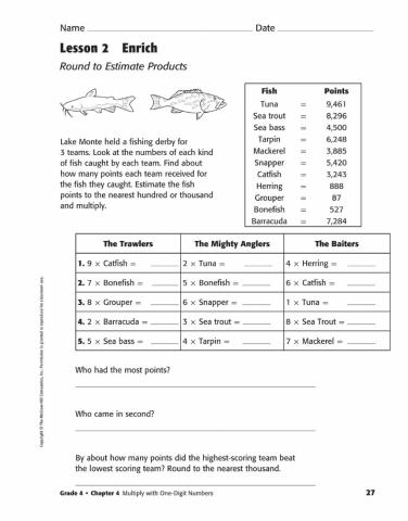 Round to find product