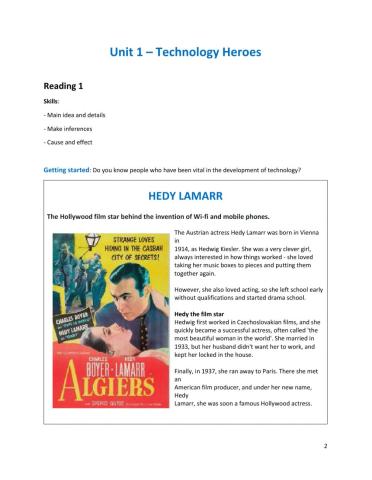 Technology heroes-Hedy Lamarr