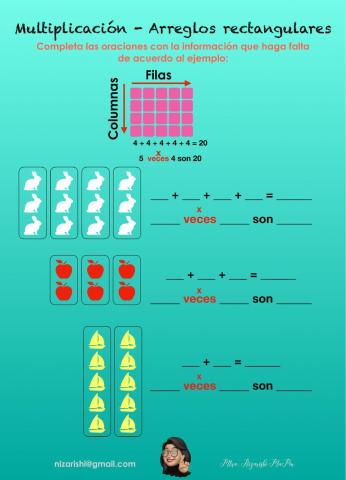 Multiplicaciones - Arreglos rectangulares
