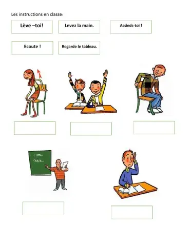 Les instructions en classe