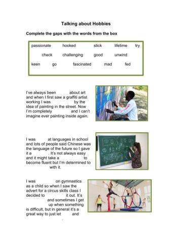 Talking about Hobbies