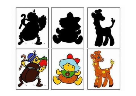 Relacione o desenha a sombra