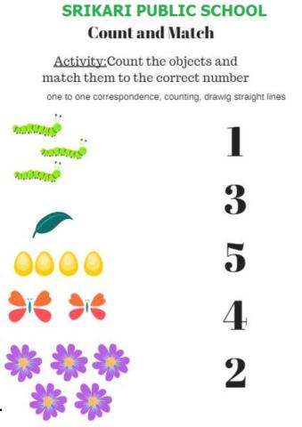 Numbers 1 to 5 Worksheet 1