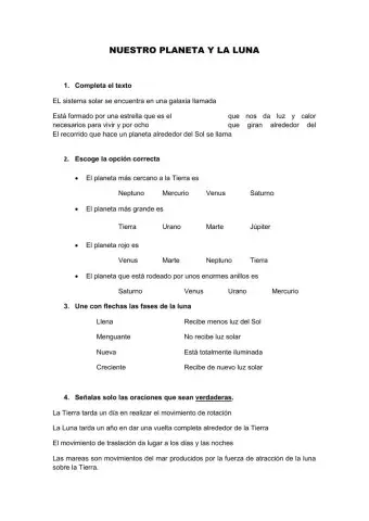 Nuestro planeta y la luna