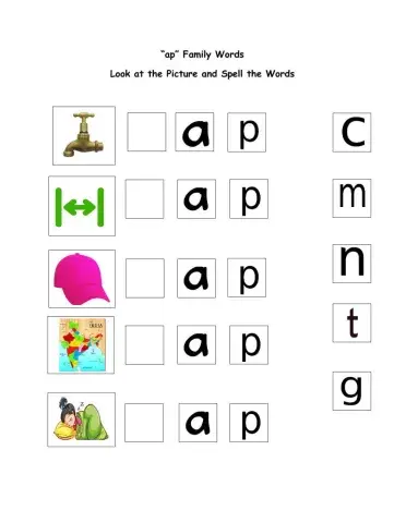 CVC Words - ap Family