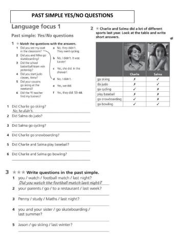 Past simple yes-no questions