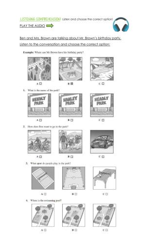 Listening Comprehension