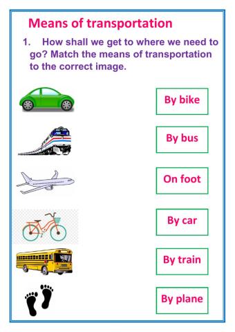 Means of Transportation-Sea animals