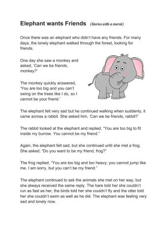 Elephant wants friends
