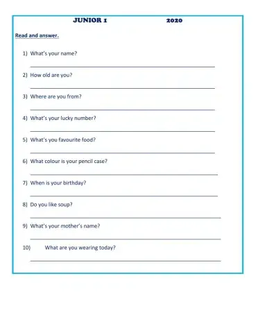 Informacion personal