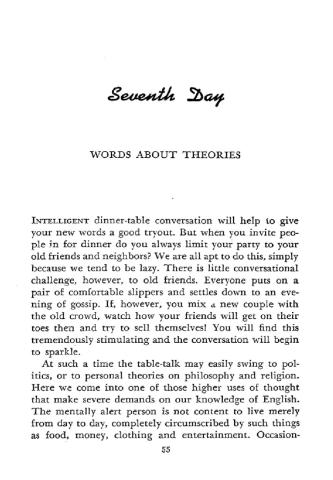 Words about theories