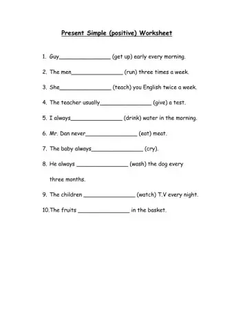 Present Simple Tense