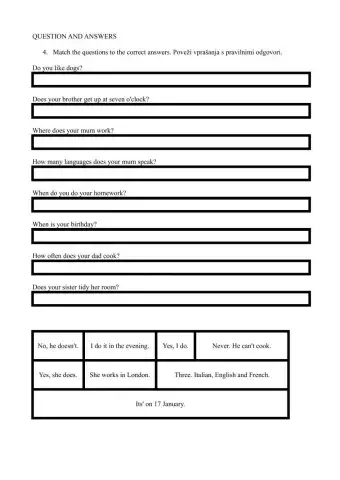 Questions and answers