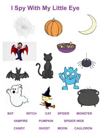 Halloween vocabulary