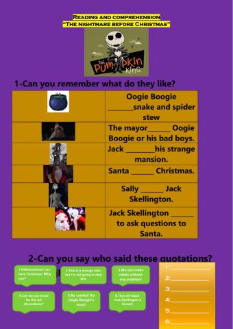 -The nightmare before Christmas-