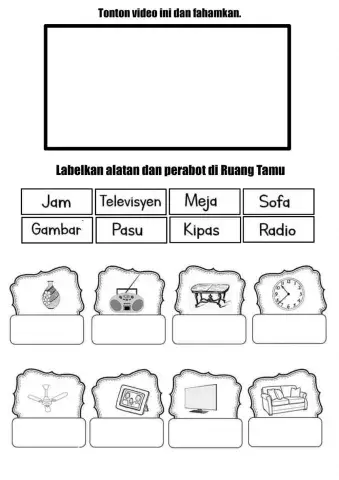 Ruang tamu & bilik tidur