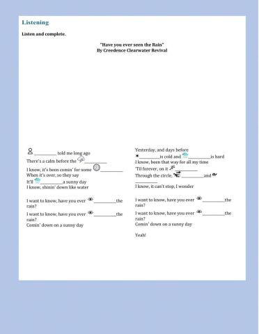 Have you ever seen the Rain