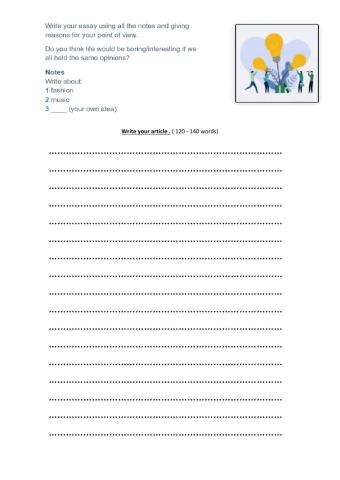 Write an essay