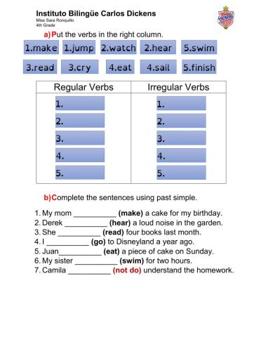 Past Simple - 21st October