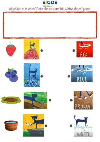 Pete the cat and his white shoes