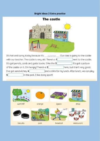 The castle - Pre A1 Starters practice