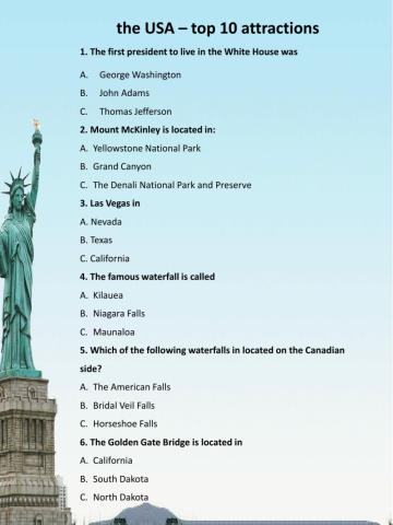 USA- top 10 landmarks