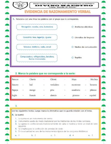 Series verbales - oraciones eliminadas