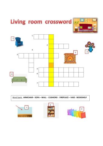 Living room crossword