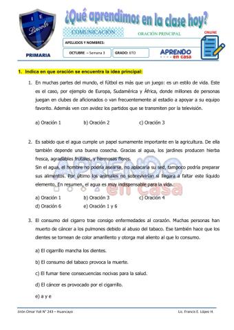 Pract. de idea principal II