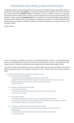 Reproducción sexual parte 1