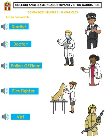 Community helpers 2 - 5 year olds