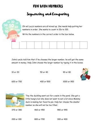 Sequencing and Comparing Numbers