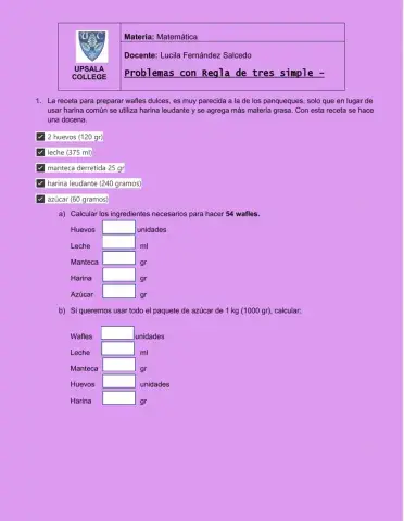 Regla de tres simple