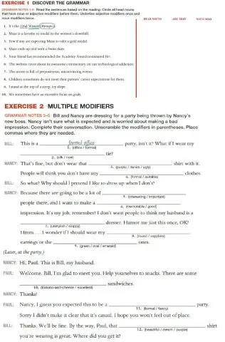 AG2 unit 13 ex 1 and 2