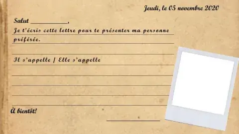 Décris ta personne préférée