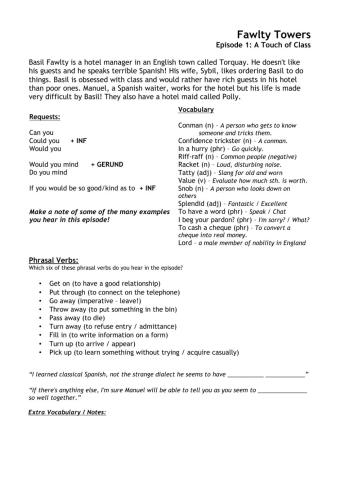 Fawlty Towers - Touch of Class