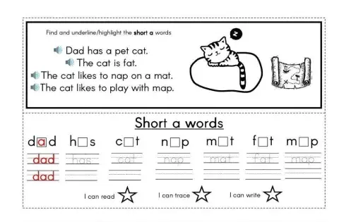 ENGLISH: Short Vowel