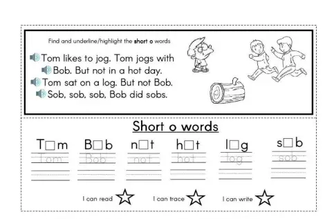 ENGLISH: Short Vowel