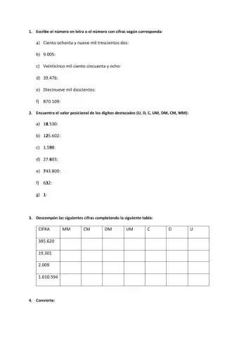 Sistema numeración decimal