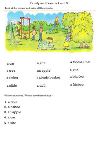 Family and Friends 1 - unit 5 picture