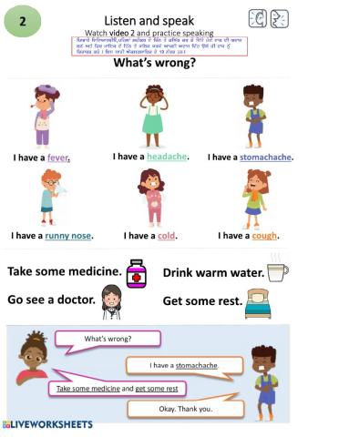Listening speaking practice